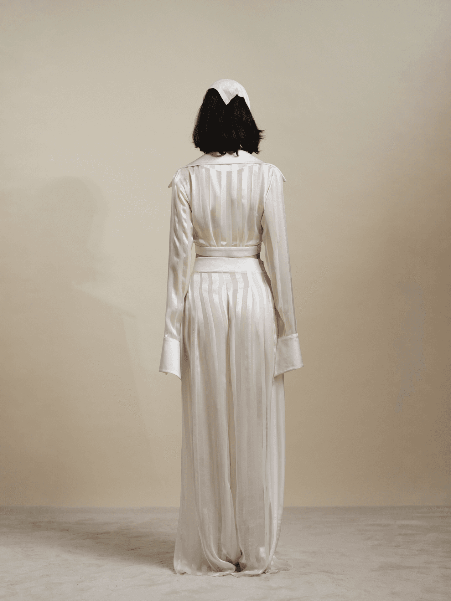 Striped Sheer Palazzo Pants - Image 4