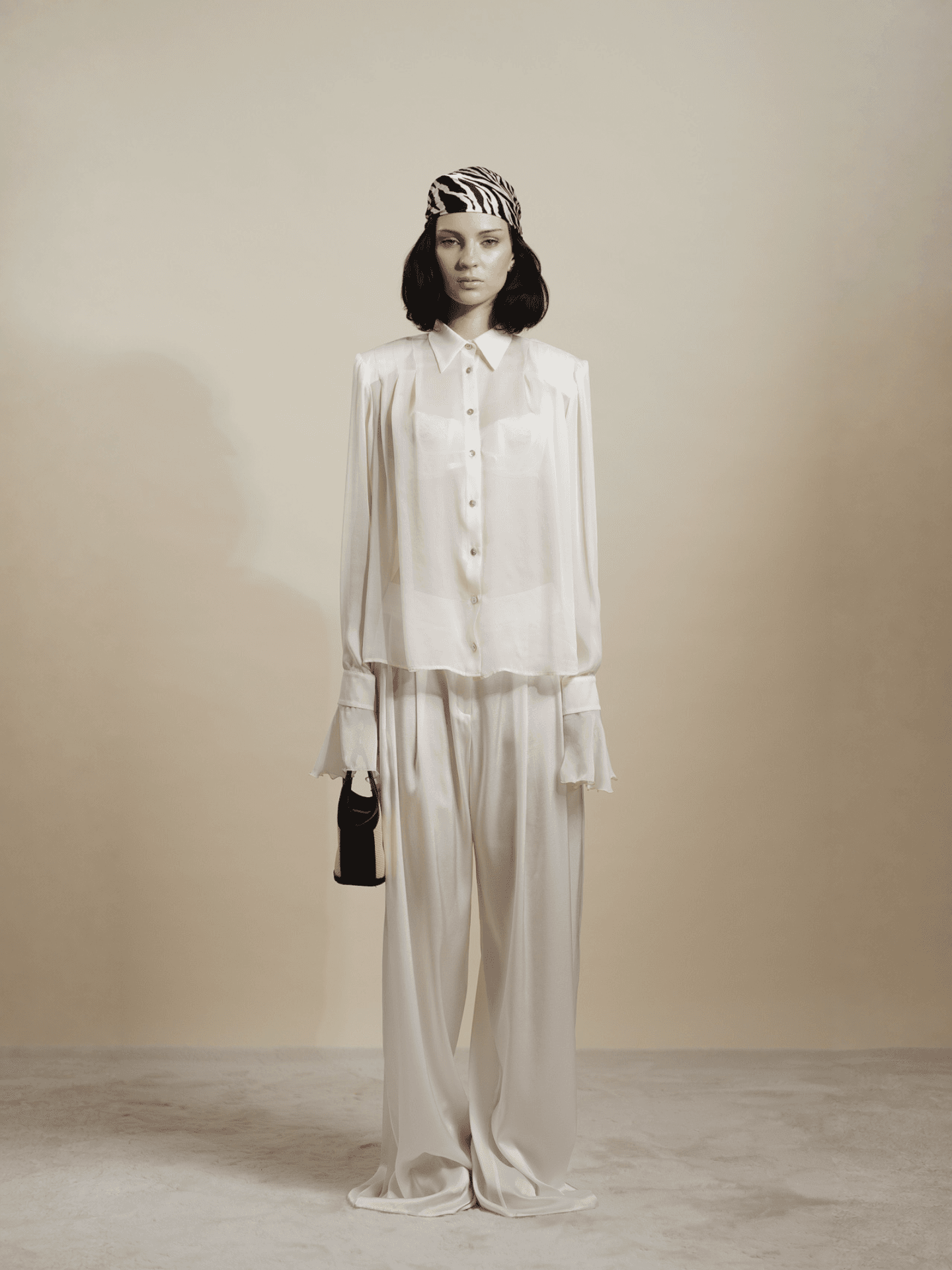 Silk Low Waist Pants