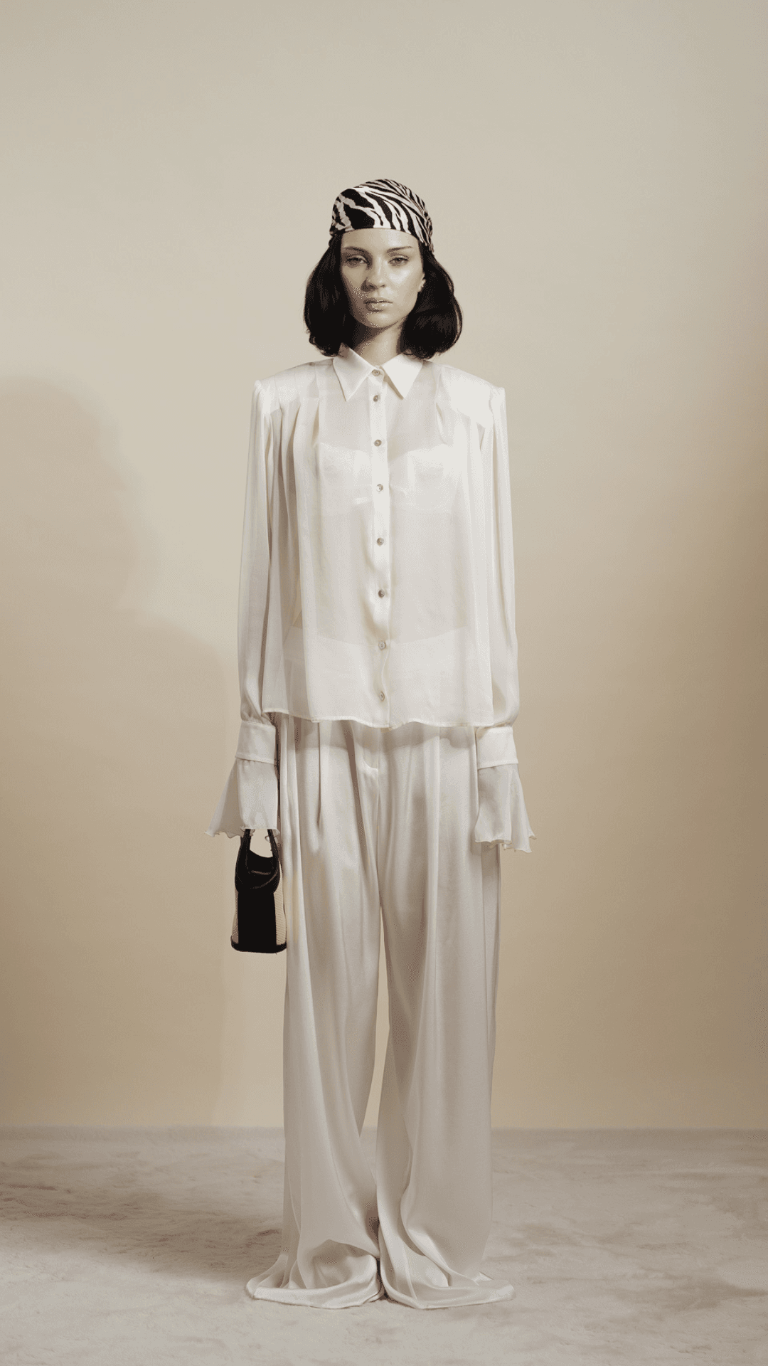 Silk Low Waist Pants