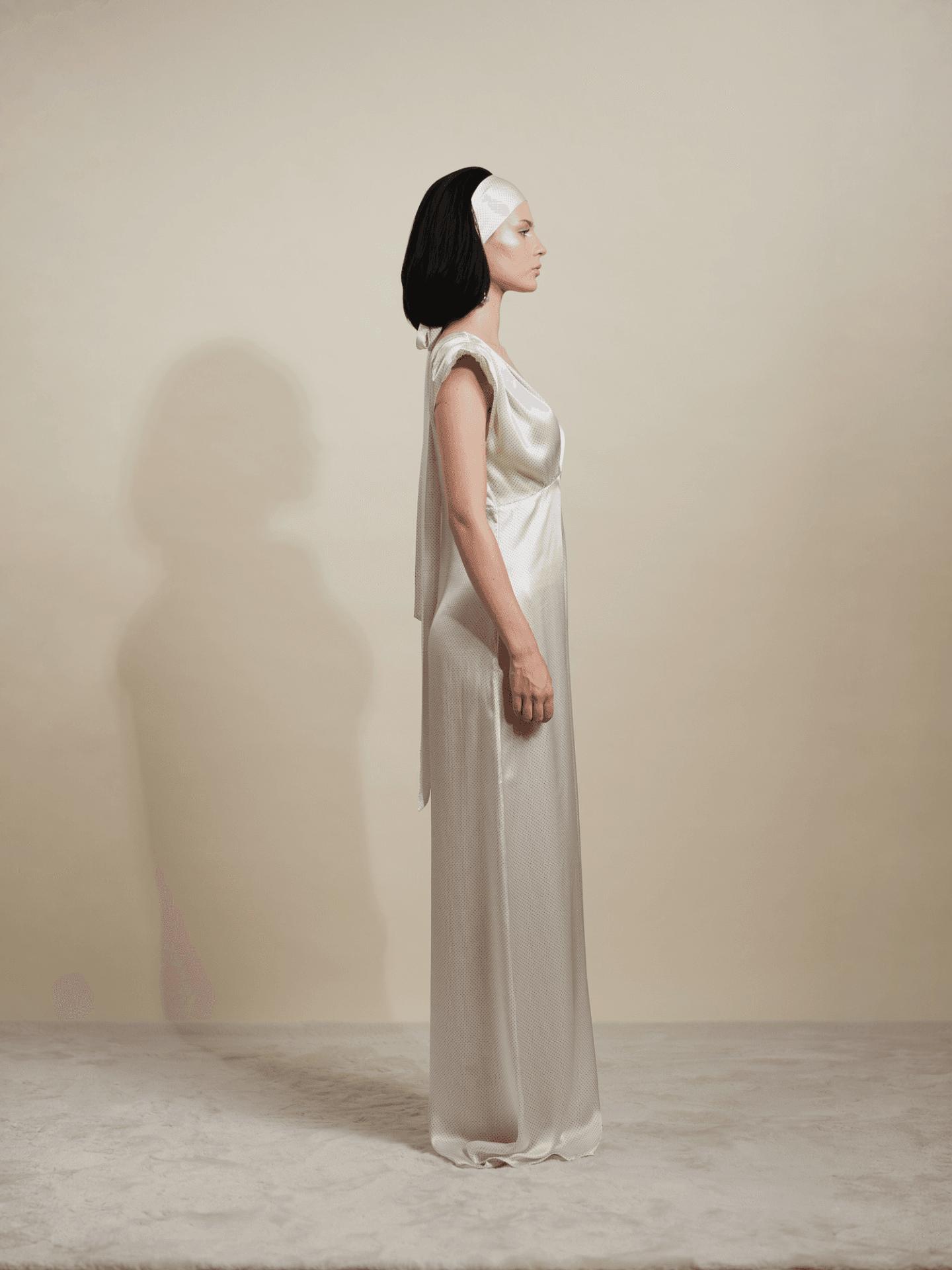 Polka Dot Silk Jumpsuit - Image 5