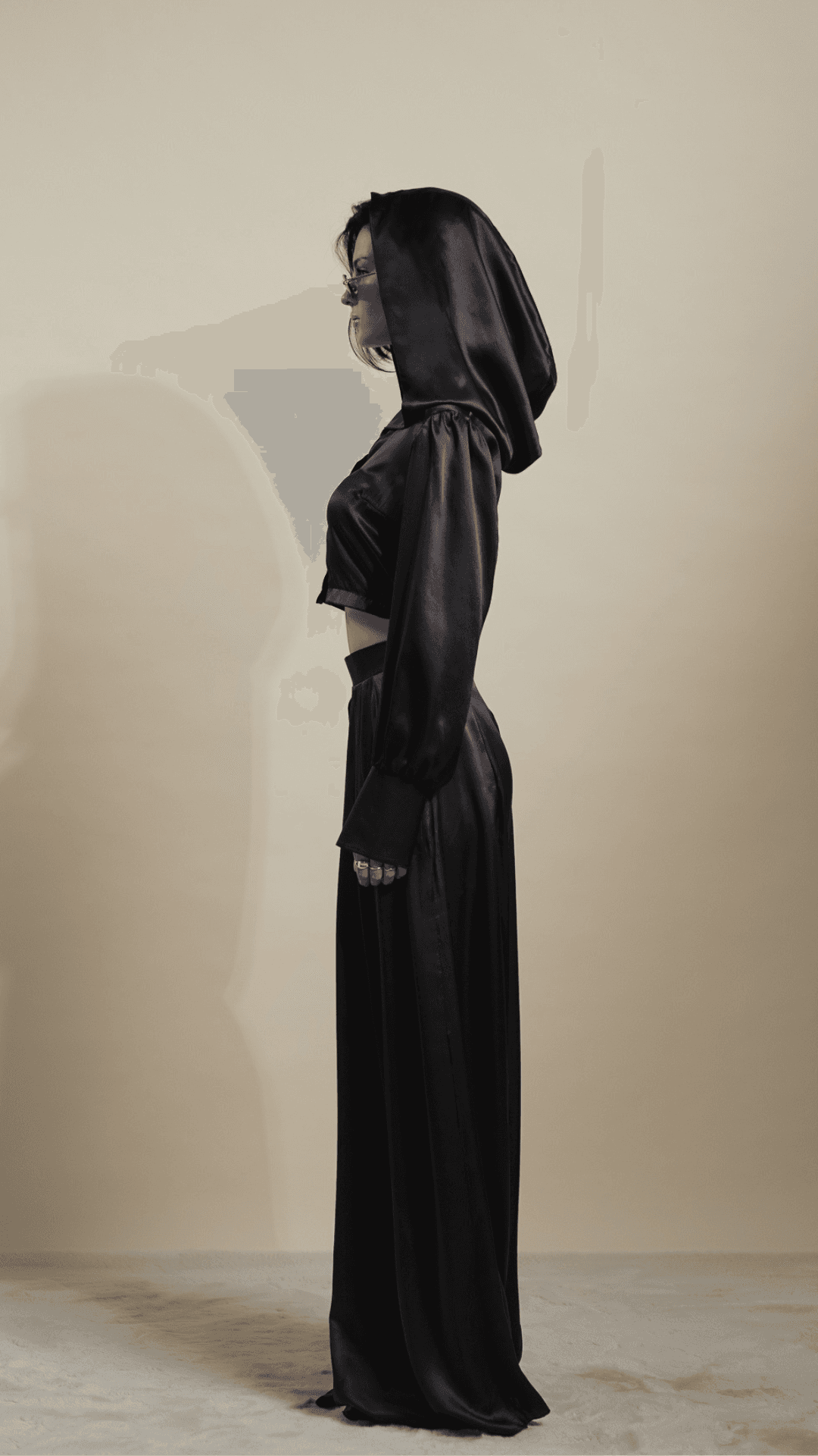 Hooded Silk Shirt