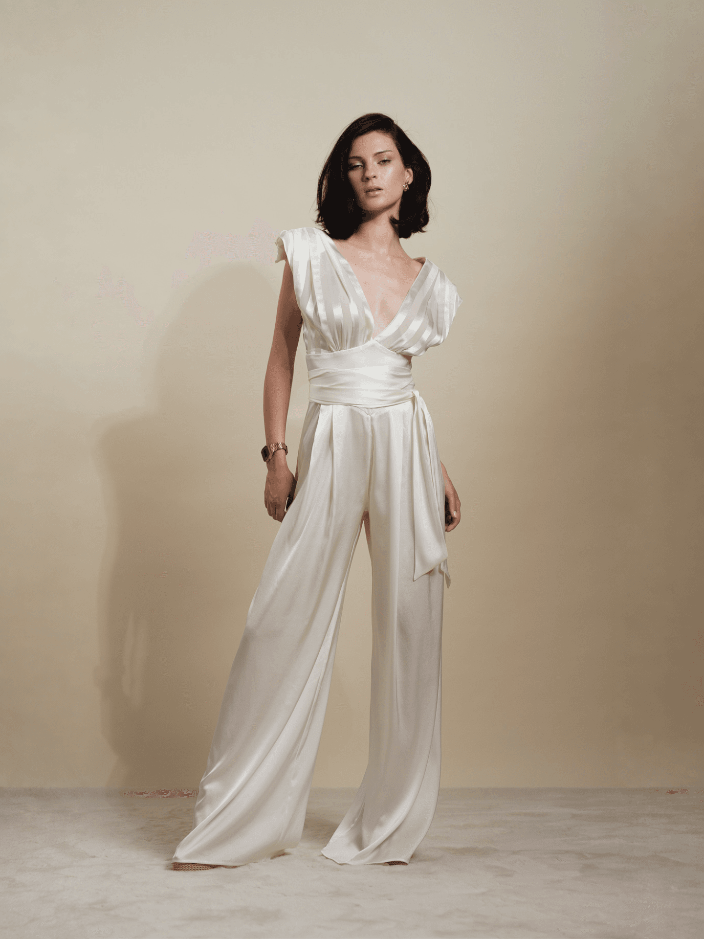 Sheer Stripes Jumpsuit - Image 2