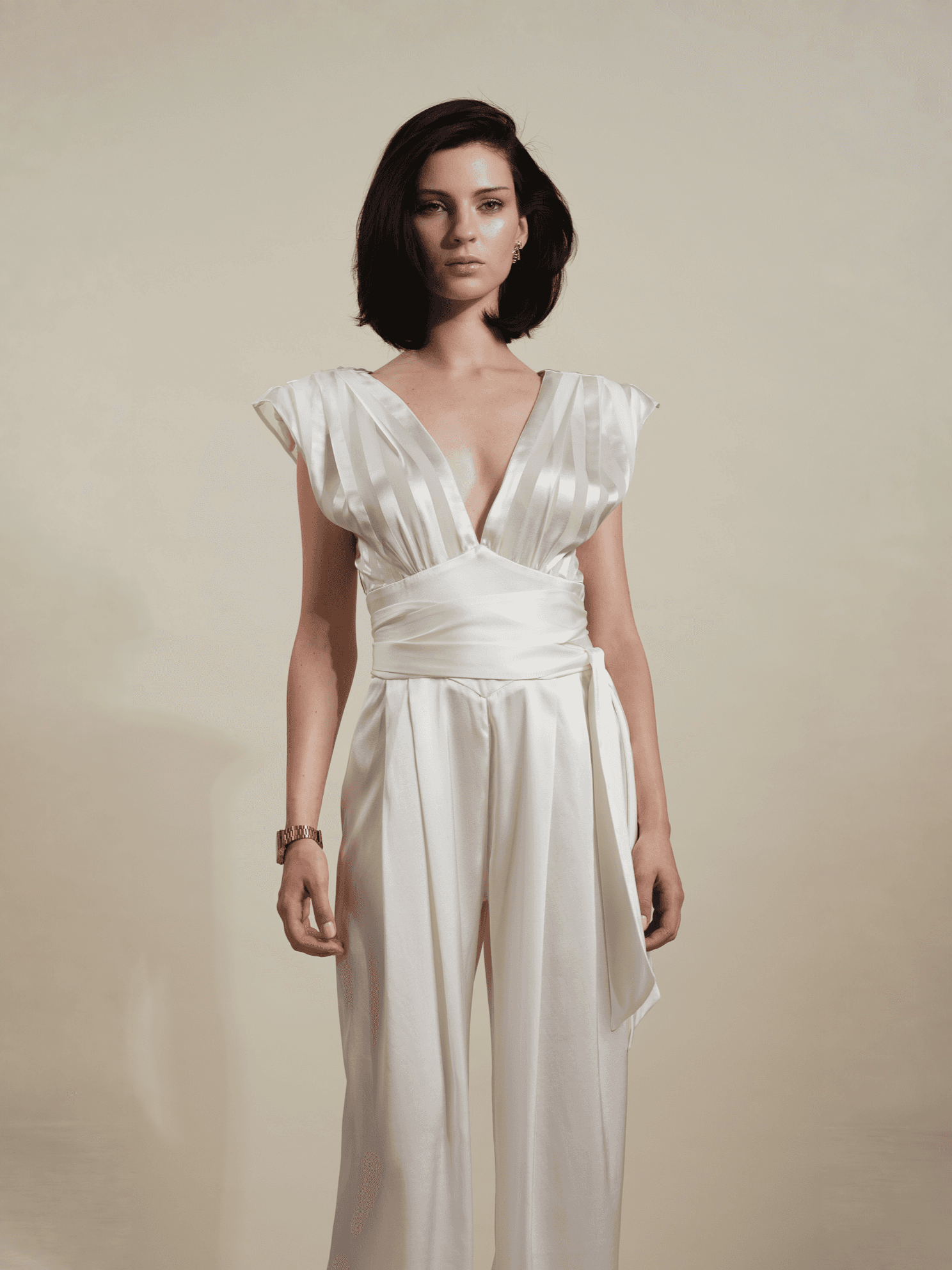 Sheer Stripes Jumpsuit - Image 5