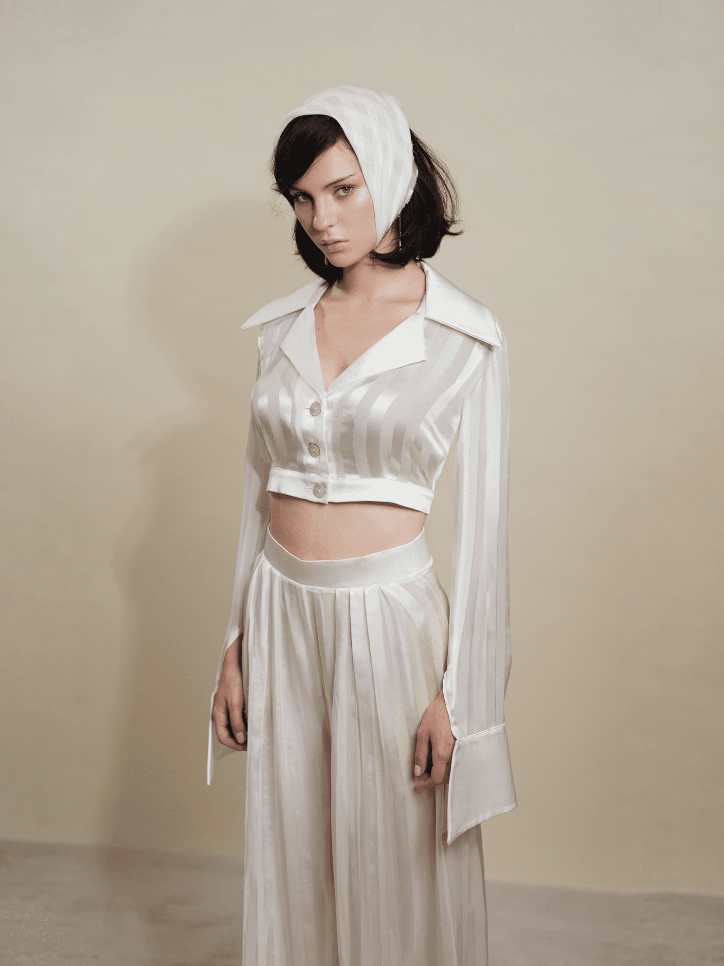 Striped Sheer Bomber - Image 3