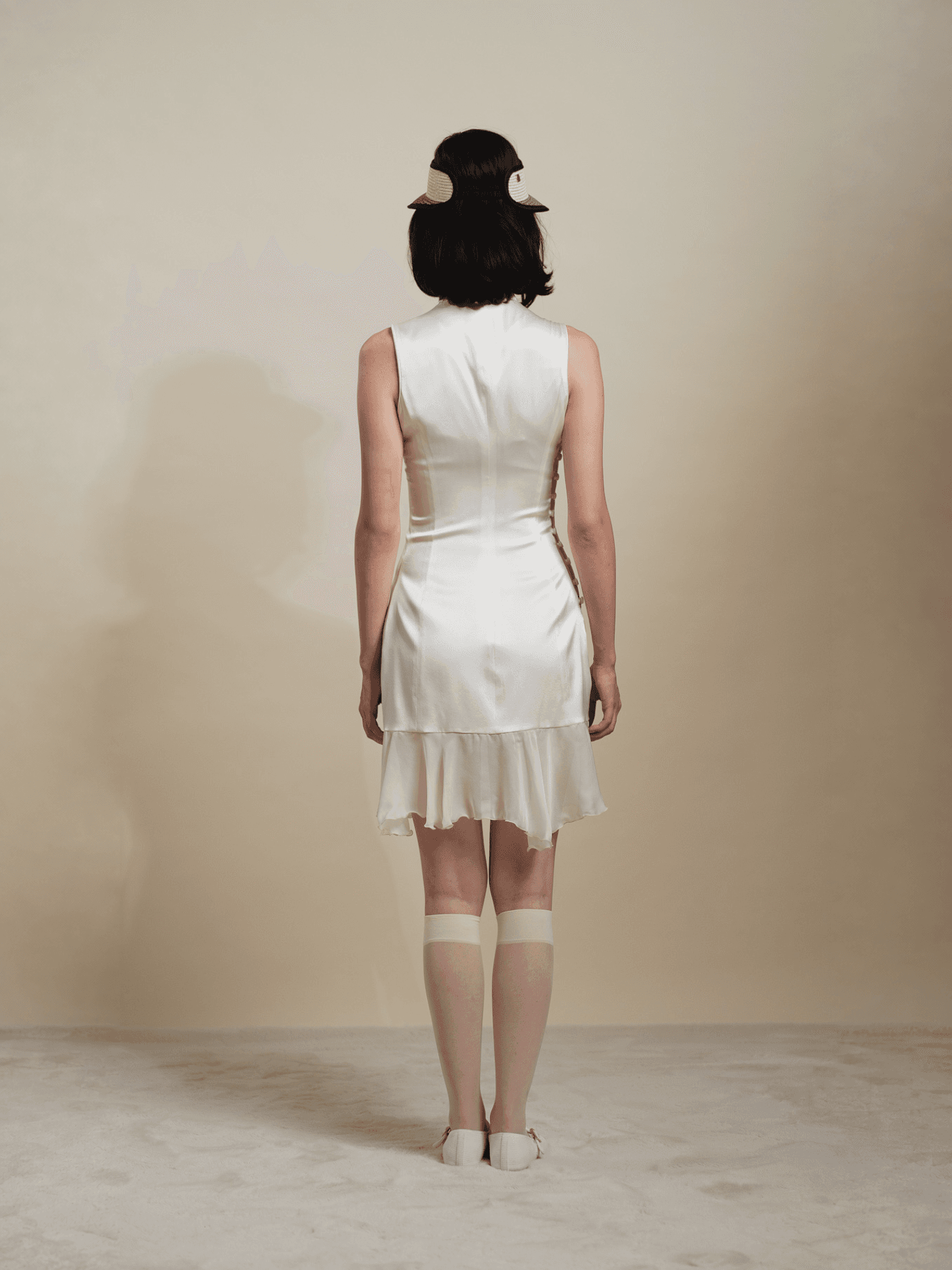 Silk Mini Dress - Image 3