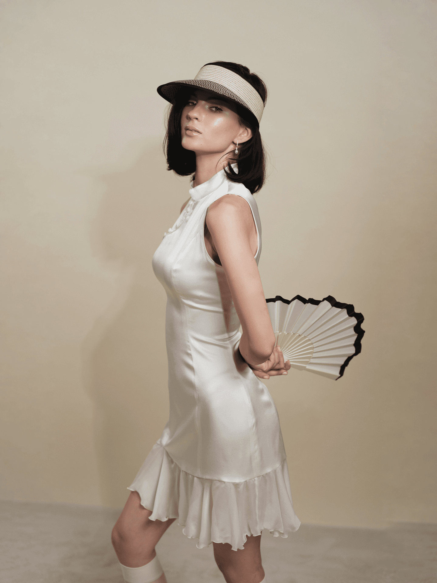 Silk Mini Dress - Image 4